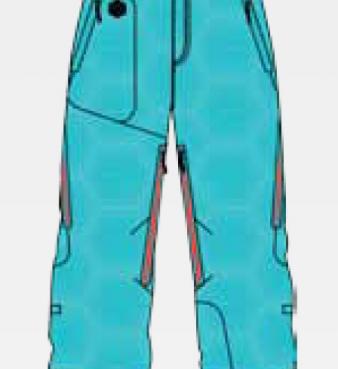 Сноубордические брюки MEATFLY “IO”  Арт. IO blue emboss 