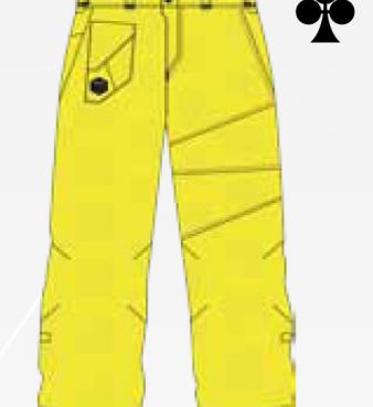 Сноубордические брюки MEATFLY “MARS” Арт. MARS yellow emboss