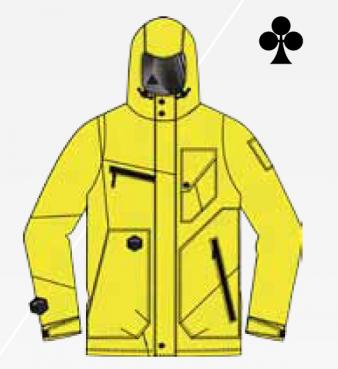 Сноубордическая куртка MEATFLY “URANUS” Арт. URANUS yellow emboss 